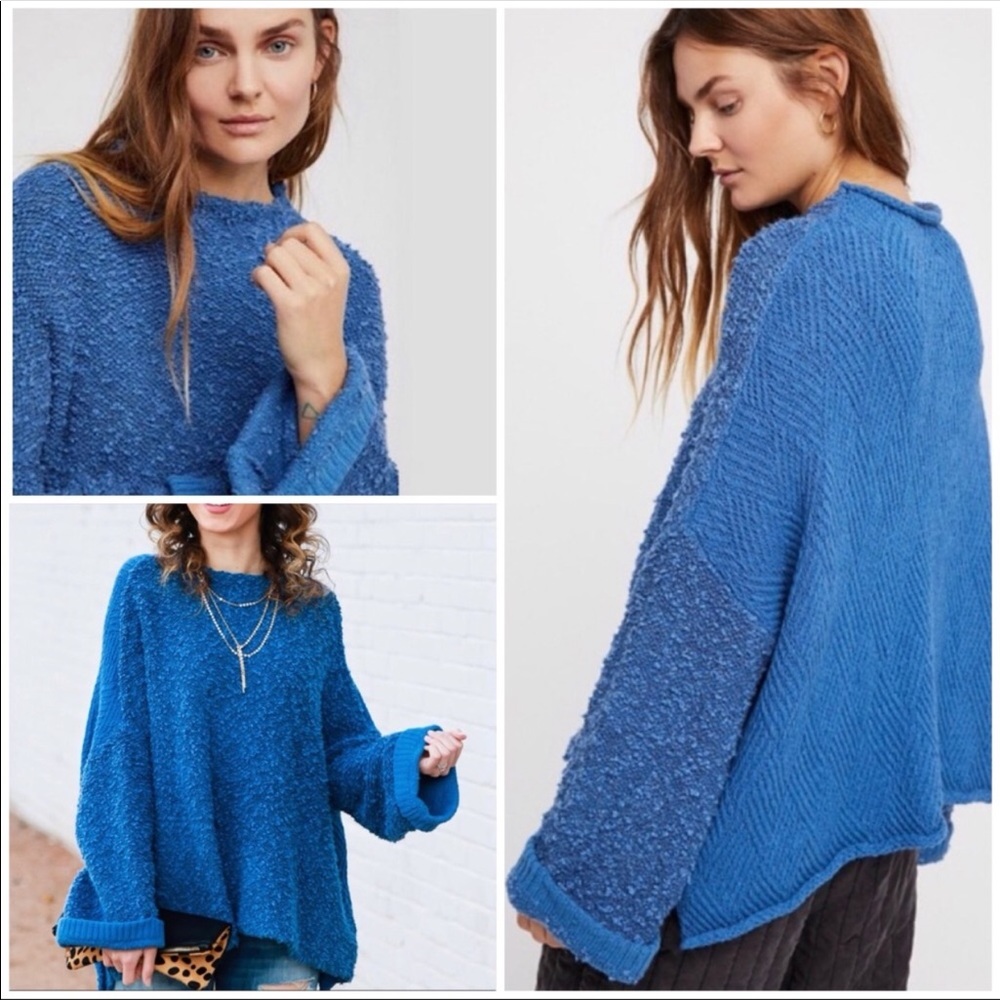 Free People Cuddle Up oversized sweater. Sz L